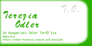 terezia odler business card